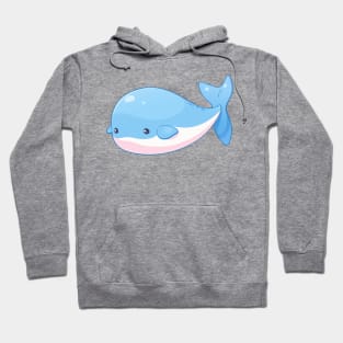 Cute baby blue whale Hoodie